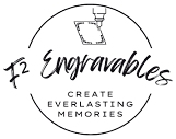 F² Engravables logo — Create Everlasting Memories